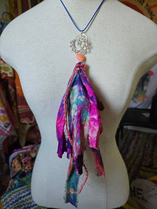 Upcycled Sari Silk Necklace